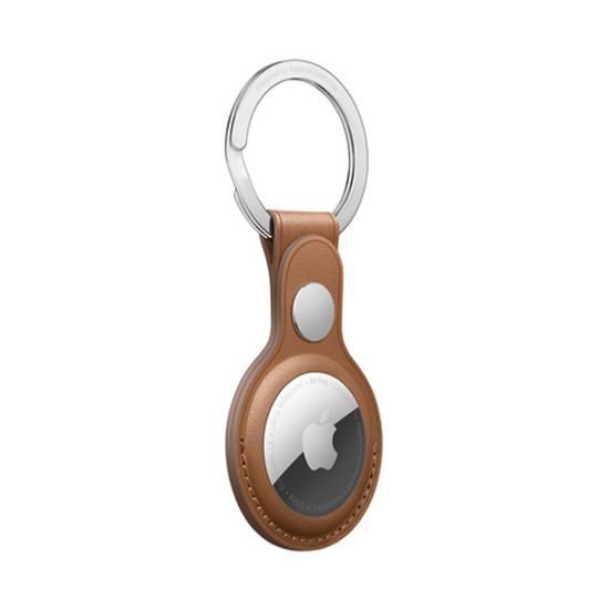 Picture of Apple AirTag Leather Key Ring - Saddle Brown (MX4M2ZE)