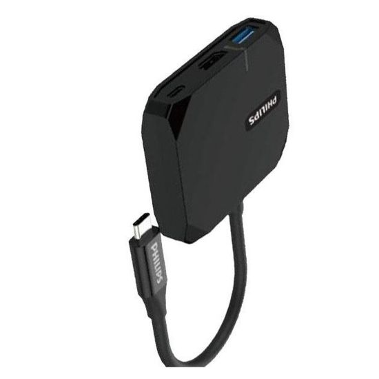 Picture of Philips USB C Hub SWV6025B 4 USB chargiing ports USB Type-C USB port HDMI