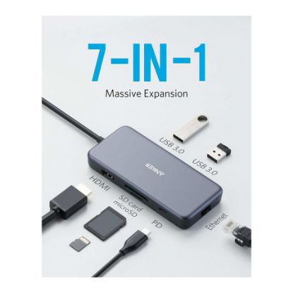 Picture of Anker 7-in-1 Premium USB C Hub Adapter A8352HA1