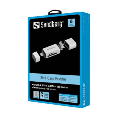 Picture of Sandberg USB-C Card Reader 136-28