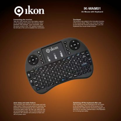 Picture of Ikon Wireless AirMousWith KeyBord-IK-WAM01