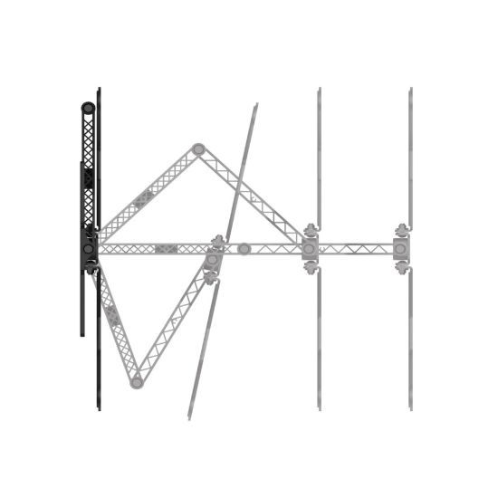 Picture of Hama Fullmotion Ultraslim TV Wall Bracket, 32-65 inches, 400 x 400, Black, 00118060