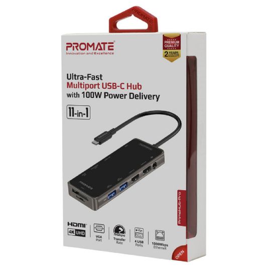 Picture of Promate Ultra-Fast Multiport USB-C Hub PRIMEHUB-PRO