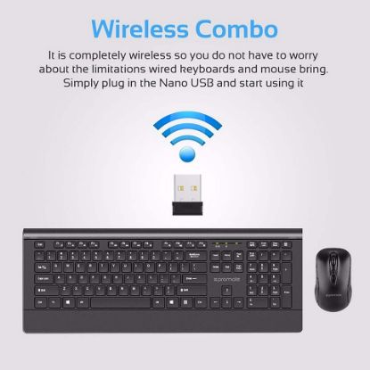 Picture of Promate ProCombo-4 Ultra-Slim Ergonomic Wireless Keyboard & Mouse Combo