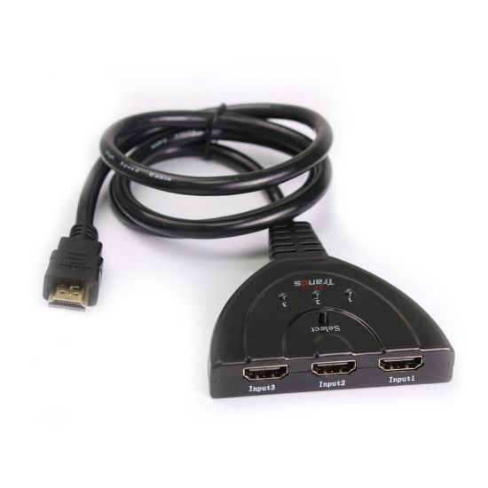 Picture of Trands 3 Female HDMI Input to 1 Male HDMI Output Switch Cable 1 Meter HD131