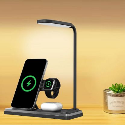 Picture of Trands 4 in 1 Wireless Charger with LED Lamp TR-WC564