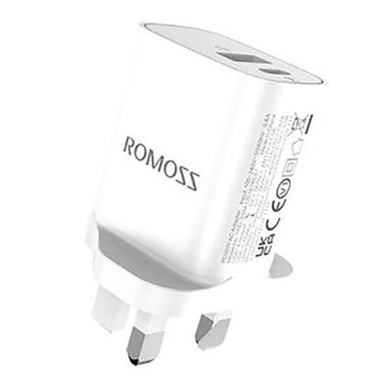 Picture of Romoss Dual Port PD Wall Charger ACT30T 30W White