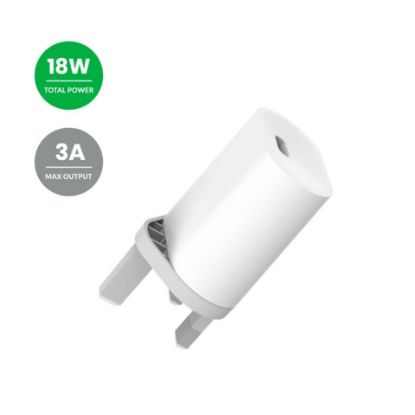 Picture of Iends Power Delivery Wall charger with USB-C to Lightning Cable White AD994