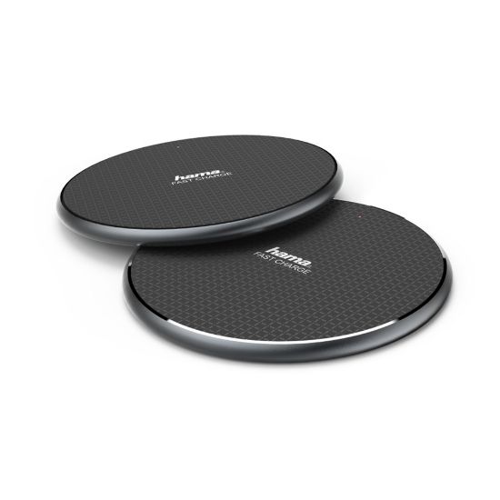 Picture of Hama QI-FC10 wireless charger, set of 2, black