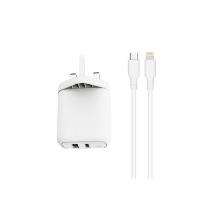 Picture of Trands TR-AD6489 Travel Charger With Type C To Lightning Cable