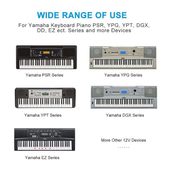 Picture of Yamaha Keyboard 12V Power Adaptor PA-130A