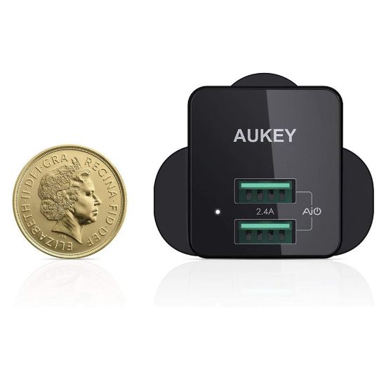 Picture of Aukey PA-U32 12W Universal Dual Port AiPower Mini Portable Travel Charger