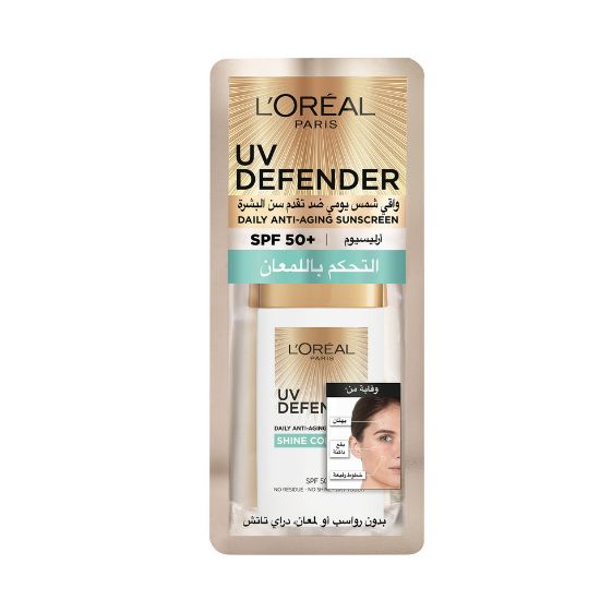 Picture of L'Oreal Paris UV Defender Anti-Aging Sunscreen SPF 50+ Shine 50ml