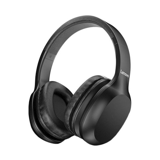 Picture of Lenovo Wireless Bluetooth 5.0 Headphone Multi-Mode Stereo Earphone with Mic HD100, Black