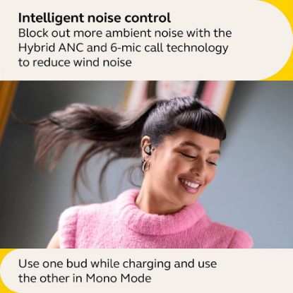 Picture of Jabra Elite 5 True Wireless Earbuds With Hybrid Active Noise Cancellation (ANC) And 6-Mic Call Technology, Titanium Black