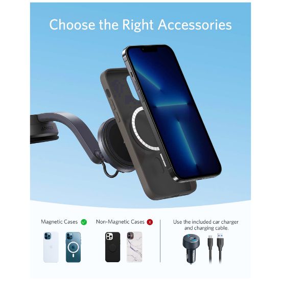 Picture of Anker 613 MagGo Magnetic Car Charger B2930011 Black