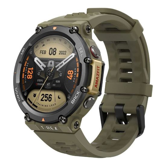 Picture of Amazfit T-Rex 2 with 1.39 inch HD AMOLED display screen,Wild Green(A2170-T-REX-2ASTRO-WILD-GREEN)