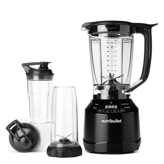 Picture of NutriBullet Smart Touch Blender, 1.9 L, 1500 Watts, 8 Accessories, Black, NBT-0815