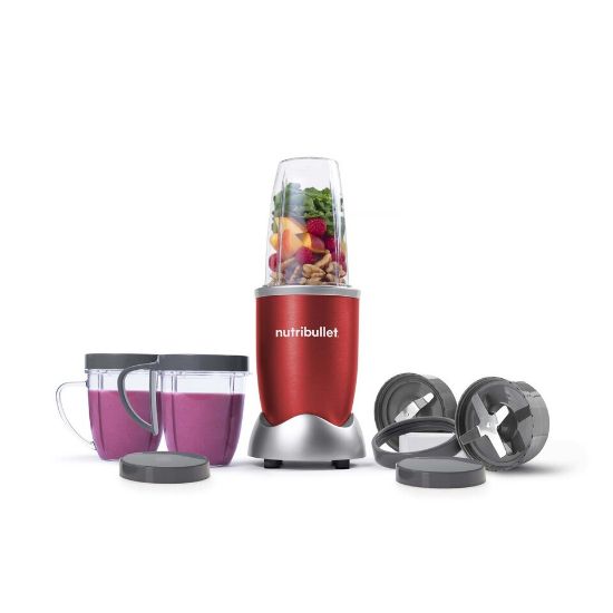 Picture of NutriBullet Multi-Function High Speed Blender 600 W, 9 Piece Accessories, Red, NBR-1212