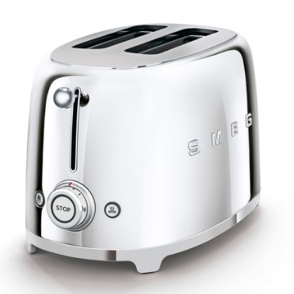 Picture of Smeg 2 Slice Toaster TSF01SSUK Chrome