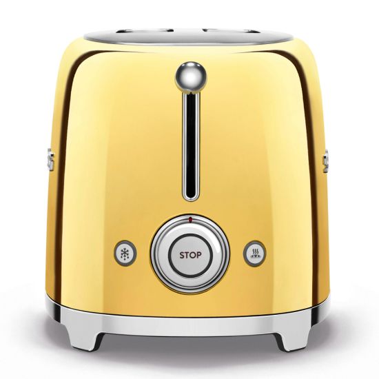 Picture of Smeg 2 Slice Toaster TSF01GOUK Gold