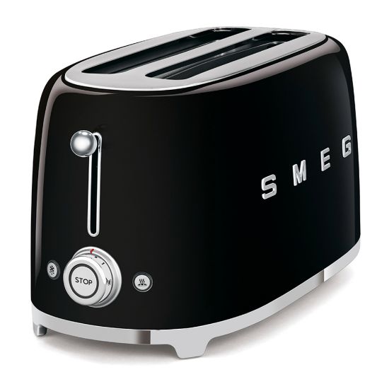 Picture of Smeg 4 Slice Toaster TSF02BLUK Black