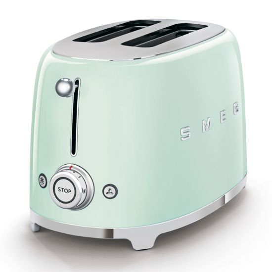 Picture of Smeg 2 Slice Toaster TSF01PGUK Green