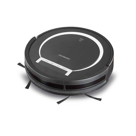 Picture of Kenwood Smart Robot Vacuum Cleaner, 2-in-1 Vacuuming , Smart Drop Proof Technology, Virtual Wall, Works on Carpets & Hard Floors 0.5 Suction Power, super silent 65 DB, LED Display VRP10 Black