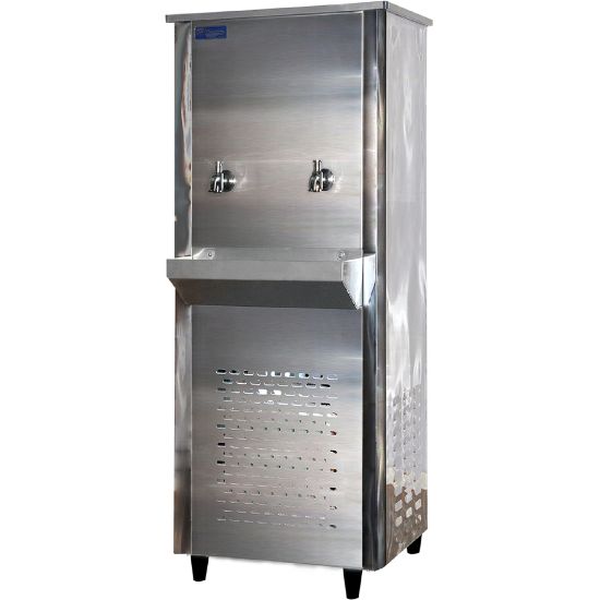 Picture of Super General 2 Tap 25 Gallons Water Cooler, Stainless Steel, SGAA33T2