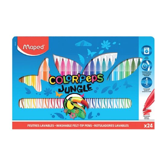 Picture of Maped Color'Peps Jungle felt tip pens 24pcs