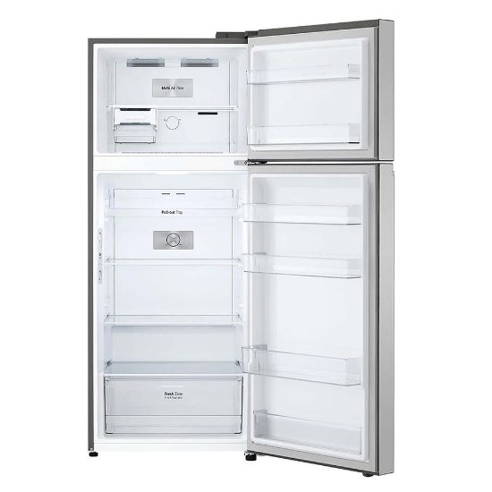 Picture of LG Double Door Refrigerator 375LTR, Door Cooling+, Multi Air Flow, Smart Diagnosis, Platinum Silver, GN-B482PLGB