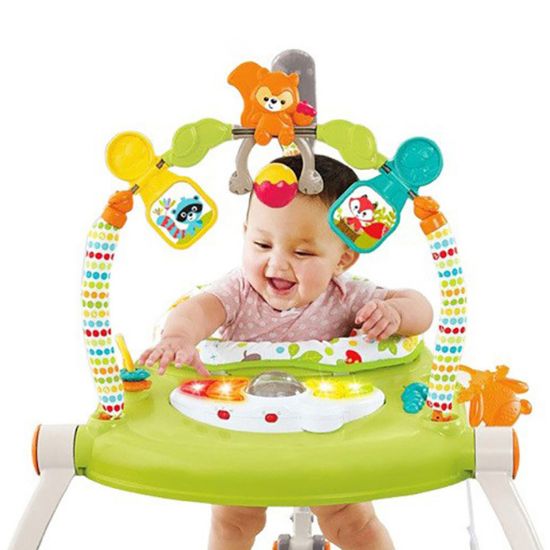 Picture of Yaya Duck Babylove Baby Walker Activity Jumping Chair 2-In-1 5912-Green