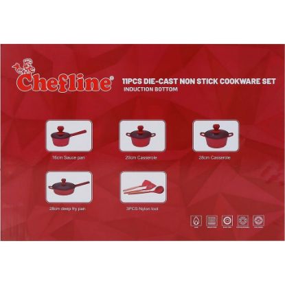 Picture of Chefline Die Cast Cookware 11pcs Diamond