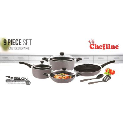 Picture of Chefline Non Stick Cookware Set 9pcs India