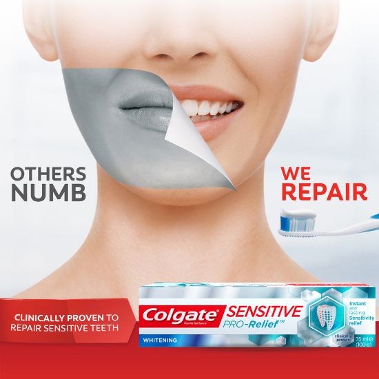 Picture of Colgate Fluoride Toothpaste Sensitive Pro-Relief Whitening 75ml