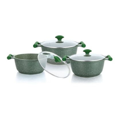 Picture of Prestige Essentials Granite Non Stick Cookware Set 6pcs Green PR80968