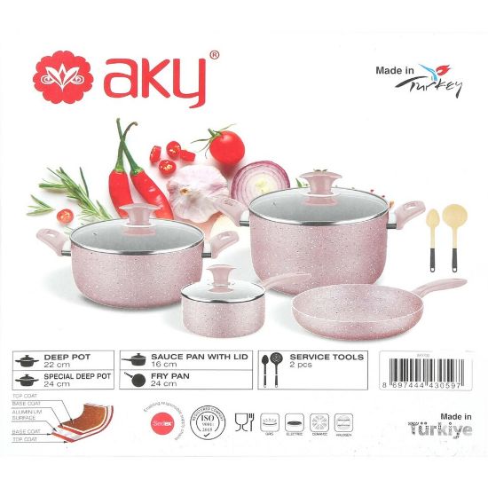 Picture of AKY Granit Cookware Set 9pcs AKY700