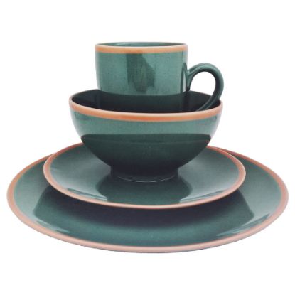 Picture of Miware Dinner Set 16pcs Brick Emeral Green