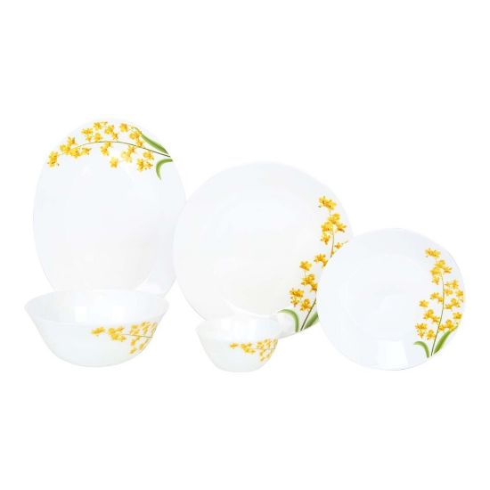 Picture of La Opala Ivory Dinner Set 20pcs Yellow Grace