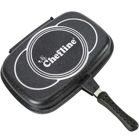 Picture of Chefline Black Marble Double Side Pan 36cm