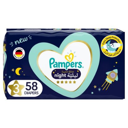 Picture of Pampers Premium Care Night Diapers Size 3 7-11kg 58pcs