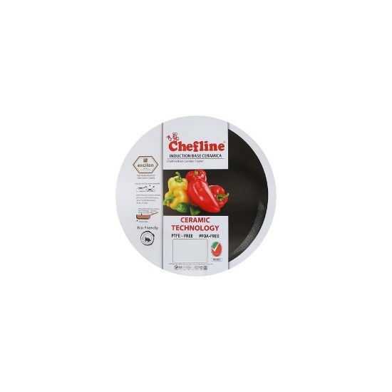 Picture of Chefline DZJ30 Induction Base Ceramic Natural Coating Frypan, 30 cm, Red