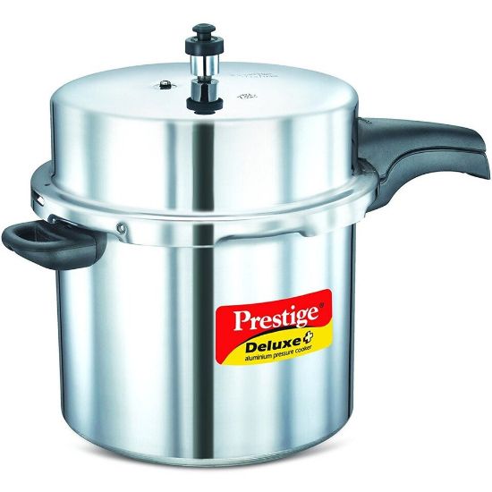 Picture of Prestige Aluminum Deluxe Plus Pressure Cooker 12Ltr