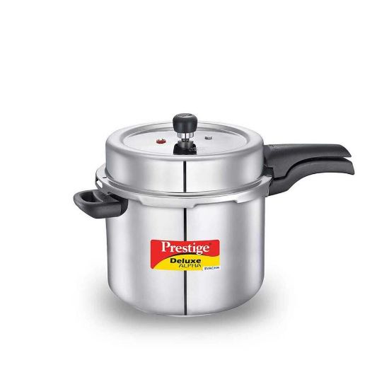 Picture of Prestige Deluxe Alpha Stainless Steel Pressure Cooker Svachh 20254 10Ltr