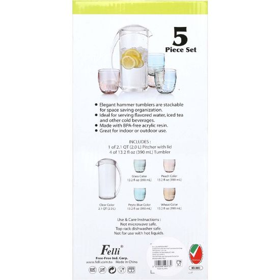 Picture of Felli Acrylic Water Set 2Ltr NIPTS-5