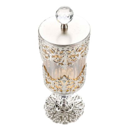 Picture of Helvacioglu Steel with Silver Plated Candle Holder, HEL29