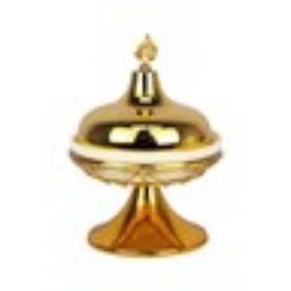 Picture of Home Ceramic Candy Pot Round CT-099M Gold