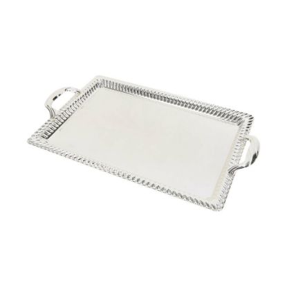 Picture of Chefline Stainless Steel Rectangular Serving Tray Large S573 43x29cm Silver