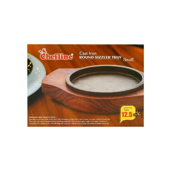 Picture of Chefline Cast Iron Sizzler Tray Round 12.5cm