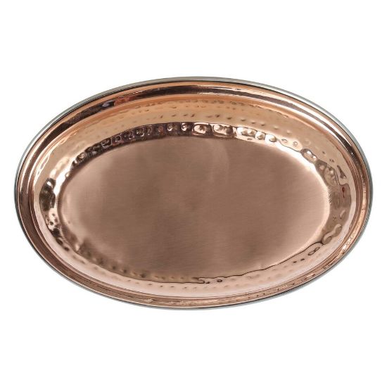 Picture of Chefline Double Wall Copper Oval Curry Dish 23cm